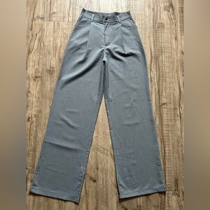 Little Mountain Vancouver small shop high rise pleated Gray trouser neutral Pant